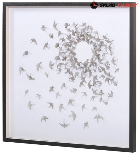 Панно из металла "Ласточки" фото фото 2