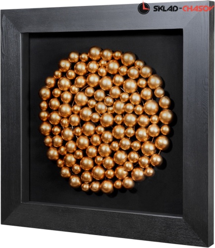 Квадратное панно "Медные шары (круг)" фото фото 2