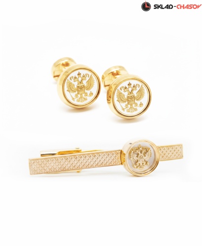 Запонки и Зажим для галстука "Президент" 57862-578062кк фото