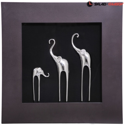 Настенное панно "Три слона" фото фото 5