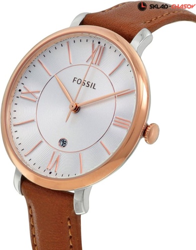 Fossil Jacqueline Brown Leather Watch ES3842 фото фото 2