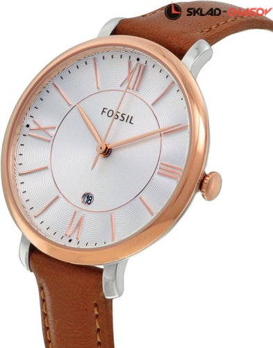 Fossil Jacqueline Brown Leather Watch ES3842 фото фото 2