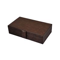 Шкатулка для хранения 10-ти часов LEATHER 010DBR фото