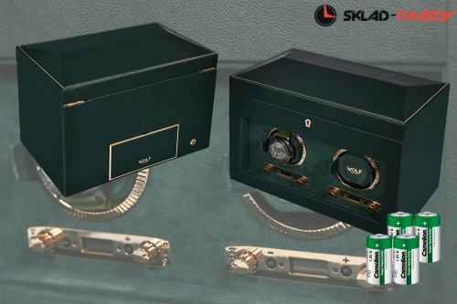 Шкатулка для автоподзавода 2-х часов Wolf 792241 фото фото 6