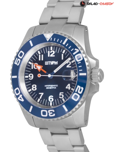 Часы "ШТУРМ" 7596.7.453кк на браслете механические фото фото 4