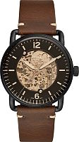 Fossil Commuter Automatic Brown Leather Watch ME3158 фото