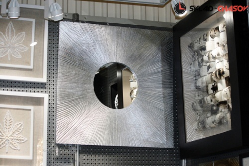 Панно Магия круга серебристое с зеркалом фото фото 4