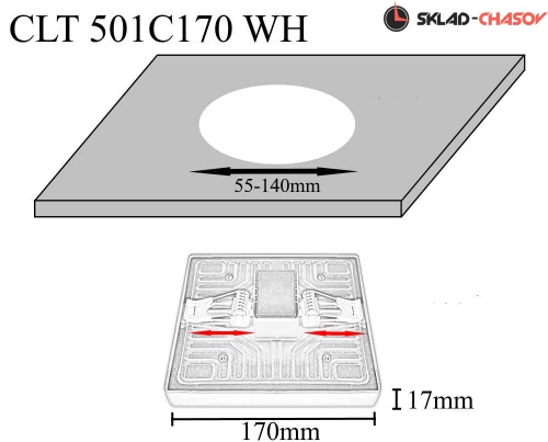 Встраиваемый светильник Crystal Lux CLT 501C170 WH фото фото 2