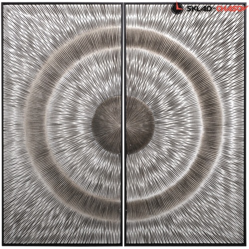 Панно серебристое "Превращение" фото