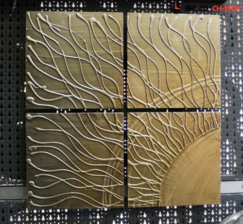 Панно Восход солнца настенное квадратное фото фото 4