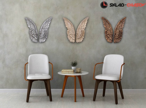 Панно рельефное "Крылышки серебряные" фото