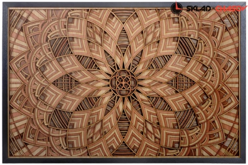 Панно деревянное "Волшебный ковёр" фото