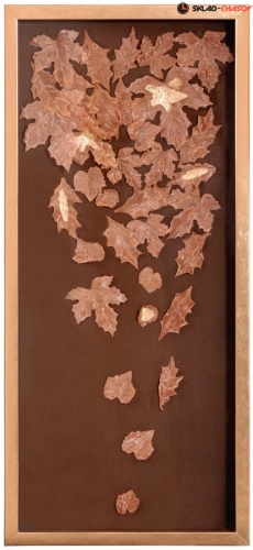 Панно медное "Листопад 2" фото