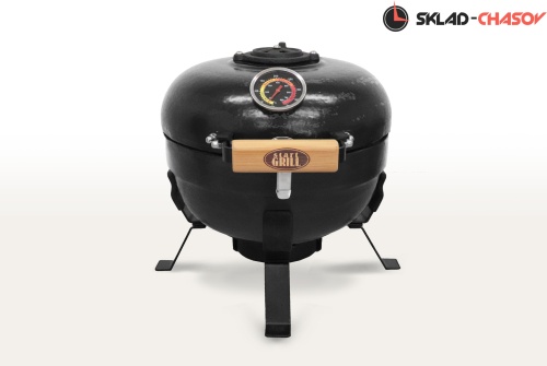 Керамический гриль TRAVELLER SG12 PRO T, 30,5 см / 12 дюймов (черный) фото