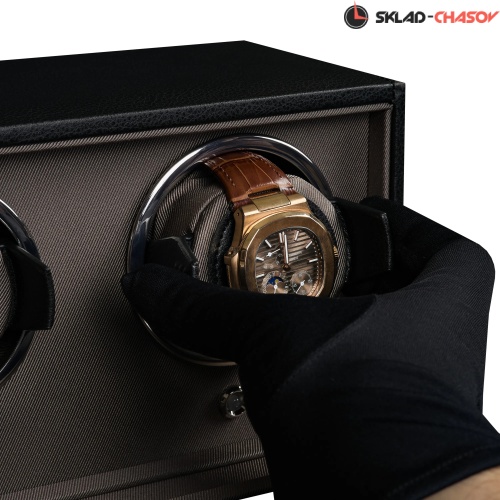 Шкатулка для автоподзавода 2-х часов Wolf 461203 фото фото 5