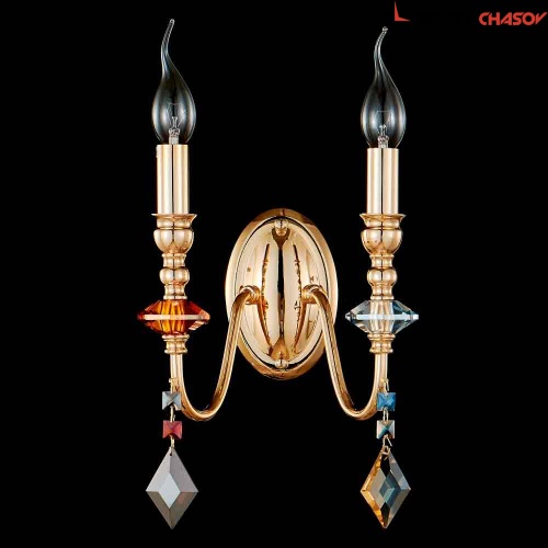 Бра Crystal Lux MERCEDES AP2 GOLD/COLOR фото фото 2
