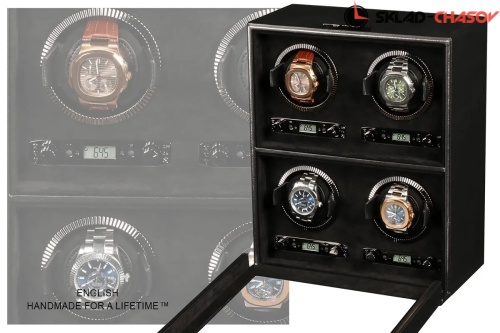 Шкатулка для автоподзавода 4-х часов Wolf 793002 фото фото 2