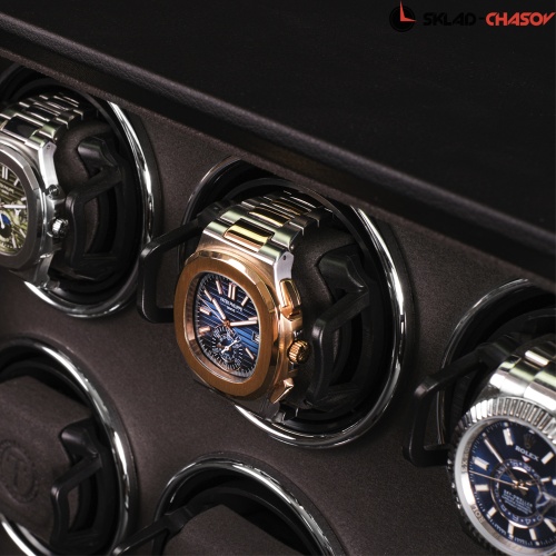 Шкатулка для автоподзавода 8-ми часов и хранения BADGE 08UBL фото фото 5