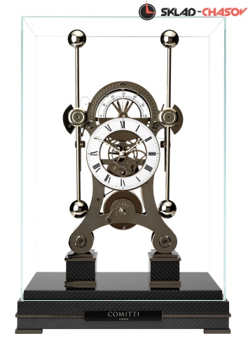 Часы настольные COMITTI NAVIGATOR BLACK CHROME PLATED S5666B фото