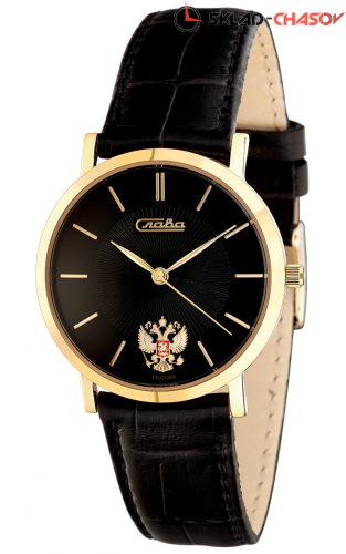 Кварцевые Слава "Премьер" логотип Герб РФ 1129378/300-2035 фото