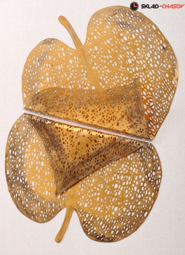 Панно золотистое "Золотолиственный узор" фото фото 3