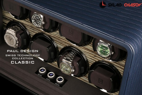 Шкатулка для автоподзавода 8 часов Classic8-LBU фото фото 3