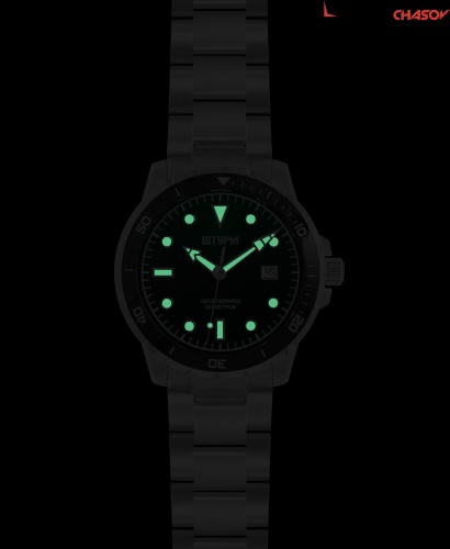 Часы "ШТУРМ" 75983374кк на браслете механические с автоподзаводом фото фото 4