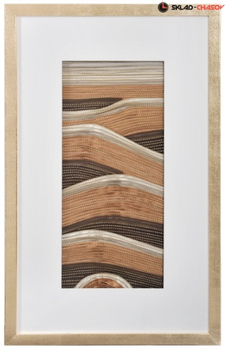 Панно из молний "Золотые барханы 1" фото