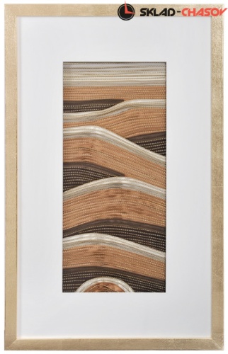 Панно из молний "Золотые барханы 1" фото