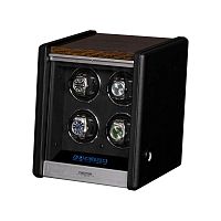 Шкатулка для автоподзавода 4-х часов с отпечатком NERO 04 фото