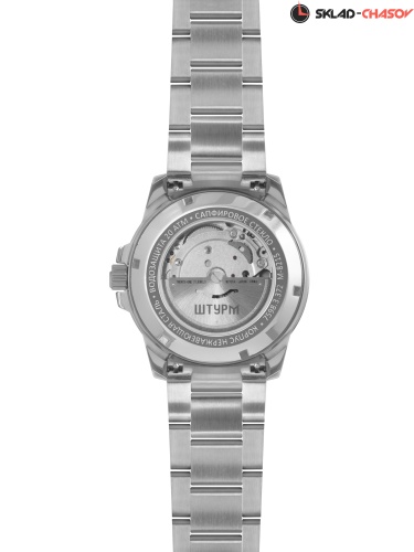 Часы "ШТУРМ" 75983372кк на браслете механические с автоподзаводом фото фото 3