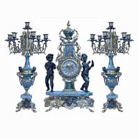 Бронзовые часы с канделябрами Parsa C1128 Нефрит фото