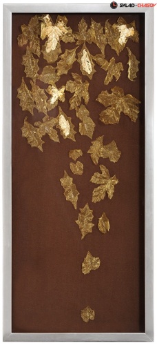 Панно золотистое "Листопад 1" фото