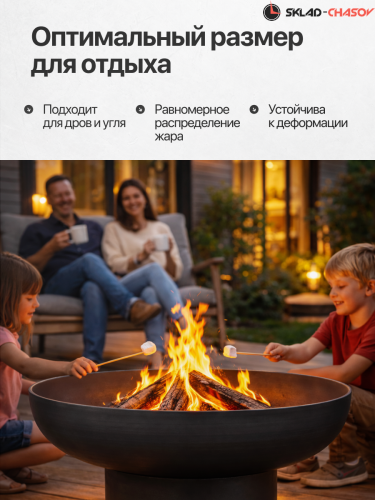 Костровая чаша Классик 60 фото фото 3