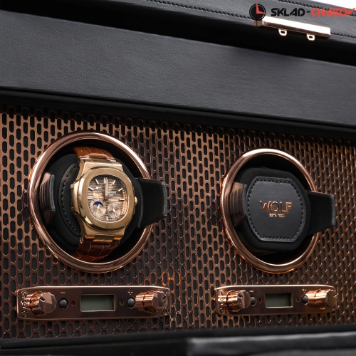 Шкатулка для автоподзавода 3-х часов Wolf 469416 фото фото 10