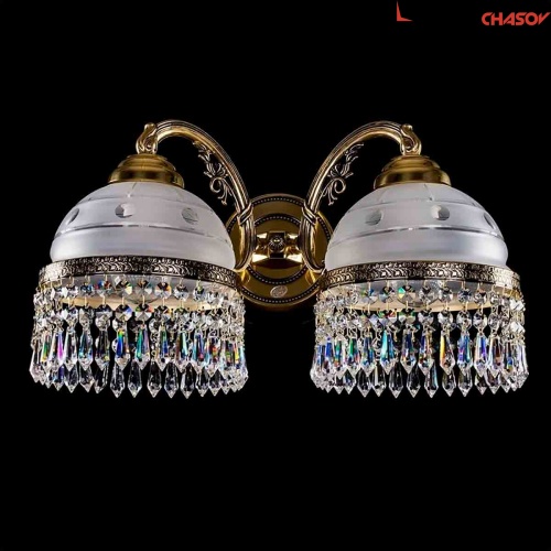 Бра Art Glass KARAT II. brass antique CE фото