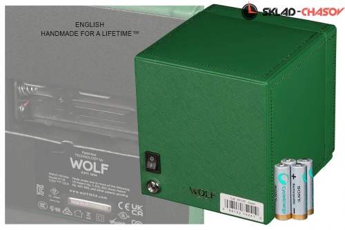 Шкатулка для автоподзавода 1-х часов Wolf 461143 фото фото 4