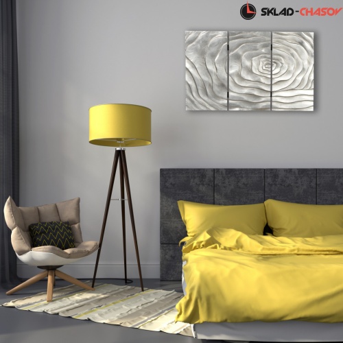 Панно серебристое "Розы" фото фото 3