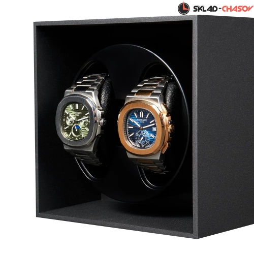 Шкатулка для автоподзавода 2-х часов Altitude A2Gray-PLC фото фото 2