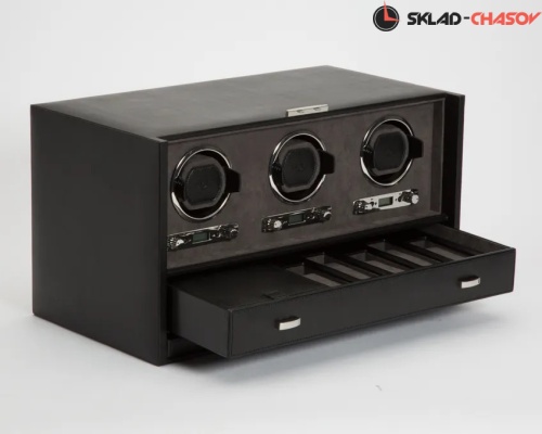 Шкатулка для автоподзавода 3-х часов Wolf 460802 фото фото 5