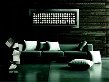 Настенное панно "100 кубов" в серебристой раме фото