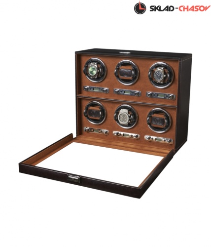 Шкатулка для автоподзавода 6-ти часов BADGE 06BR фото фото 2