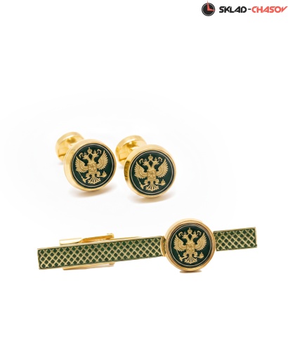 Запонки и Зажим для галстука "Президент" 57867-578067кк фото