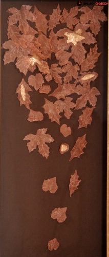 Панно медное "Листопад 2" фото фото 3
