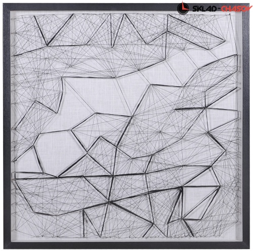 Панно из нейлоновых нитей "Поиск" фото