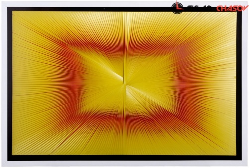 Настенное панно "Иллюзия жёлто-красная" фото