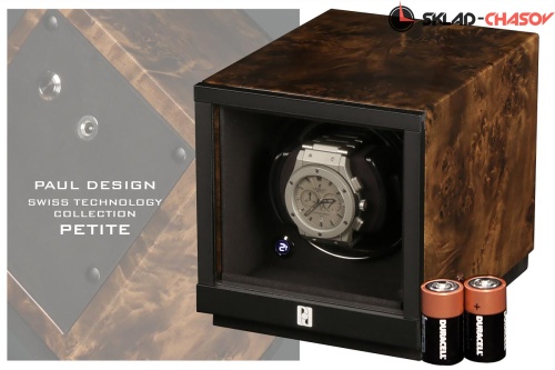 Шкатулка для подзавода 1-х часов Petite1D-DBK фото фото 3