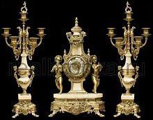 Бронзовые часы с канделябрами Mahdi Luster C3032 фото