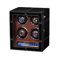 Шкатулка для автоподзавода 4-х часов LEATHER 04 фото