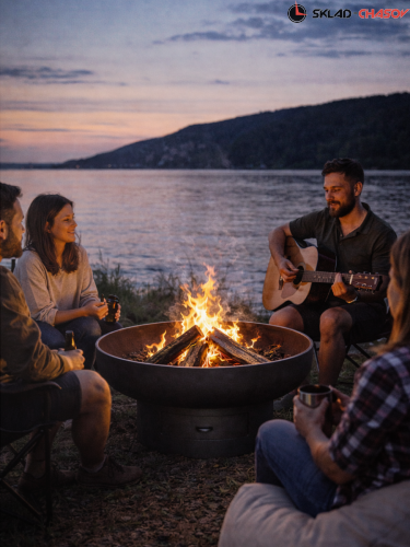 Костровая чаша Классик с зольником 60 фото фото 11